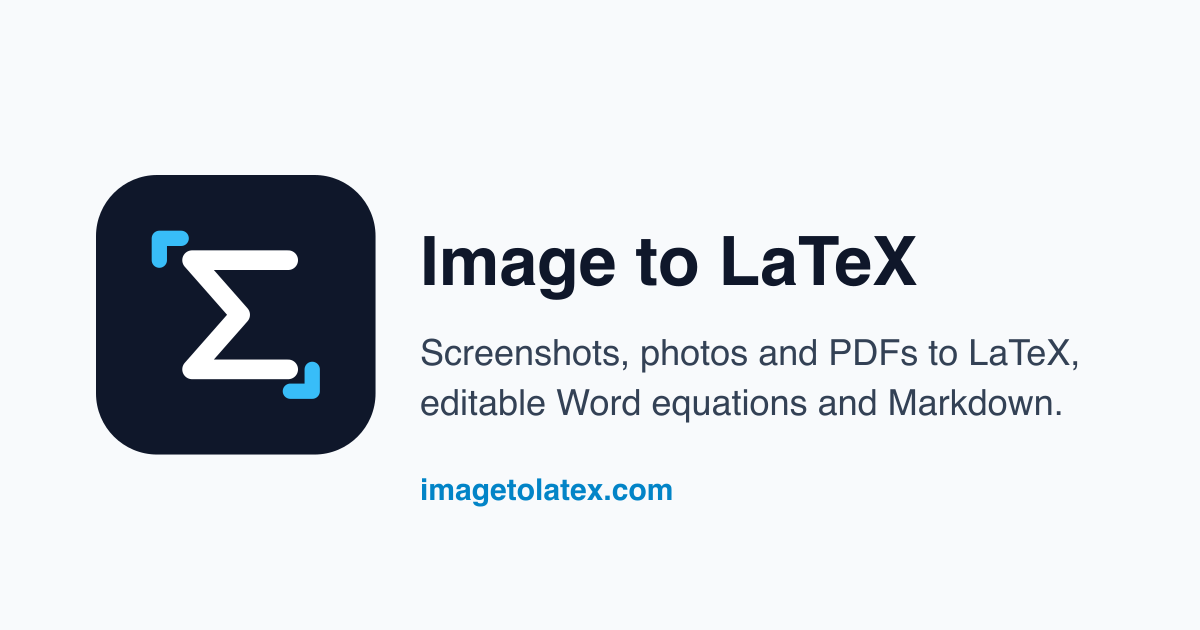 imagetolatex preview